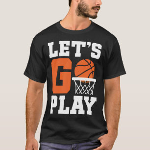 Camiseta vamos jogar basquetebol