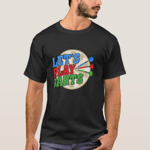 Camiseta Vamos jogar Dardos - 3 Dardos Alvo de Dardos 1 - D