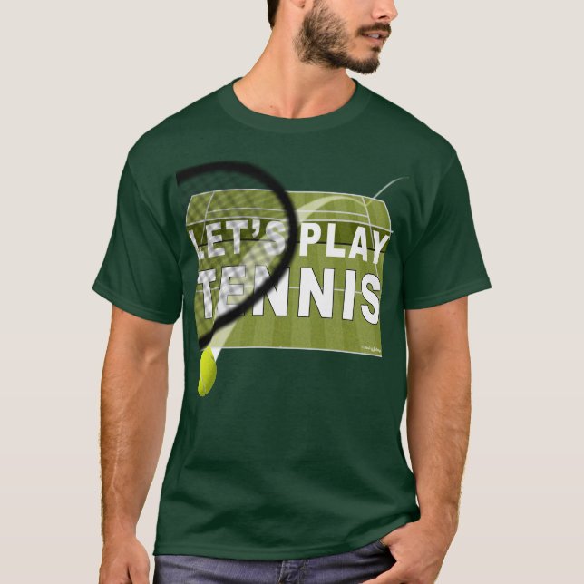 Camiseta Vamos Jogar Tênis em Grama (Frente)