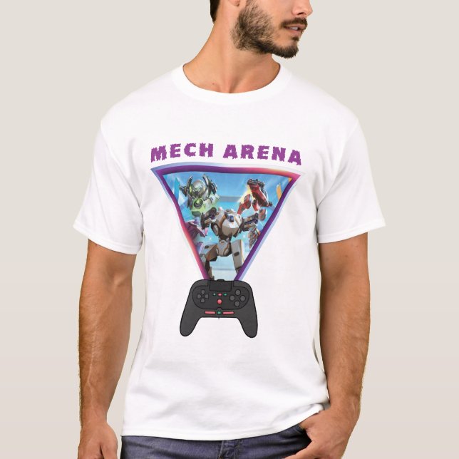Camiseta Vamos Jogar Uma Batalha Incrível | Mech Arena (Frente)