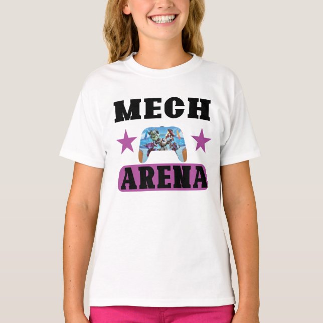 Camiseta Vamos Jogar Uma Batalha Incrível | Mech Arena (Frente)