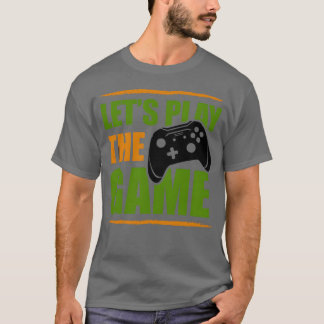 Camiseta Vamos Jogar Video Game Jogador Jogos Presentes par