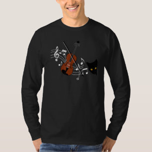 Camiseta Vamos Jogar Violino - Meu Gato Está Ouvindo - Viol