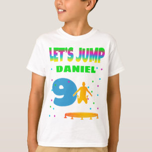 Camiseta Vamos Jump Trampoline Birthday Boy