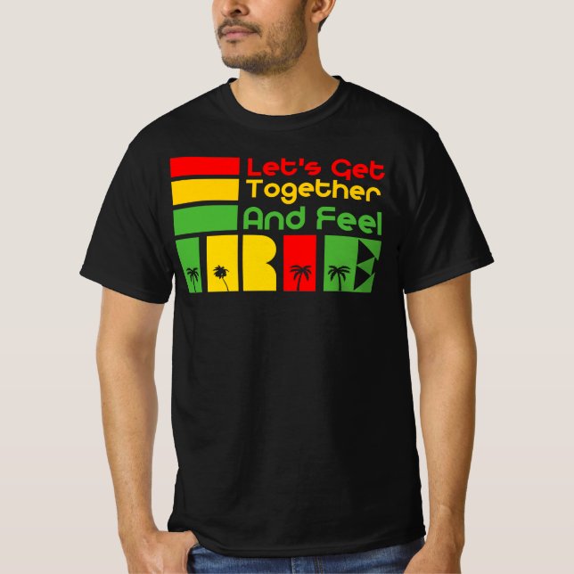Camiseta Vamos Junta Sente-Se Irie - Boas Vibas Rasta (Frente)