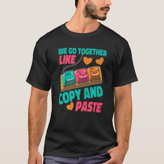 Camiseta Vamos Juntos Como Copiar E Colar (Frente)