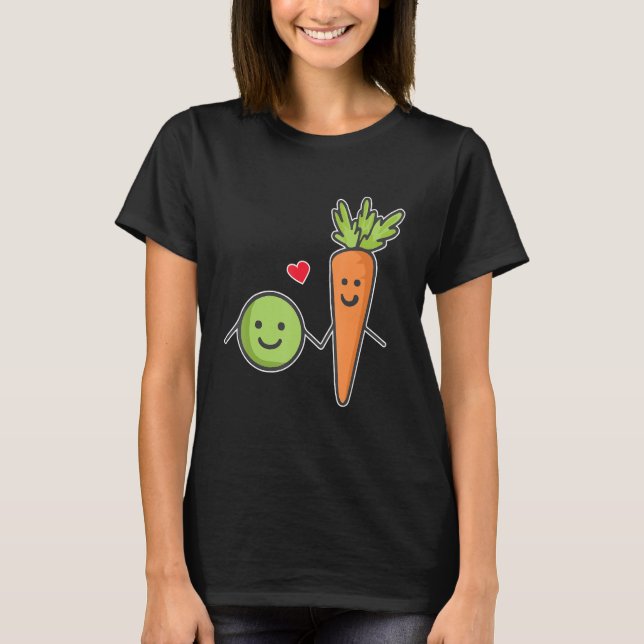 Camiseta Vamos juntos como ervilhas e carrotes (Frente)
