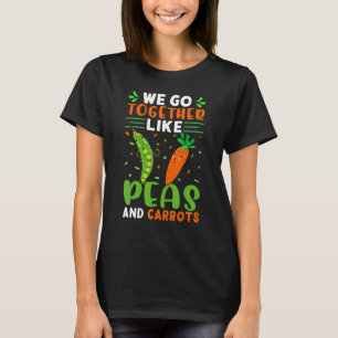 Camiseta Vamos Juntos Como Ervilhas E Cenouras