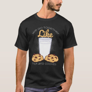 Camiseta Vamos Juntos Como Leite E Biscoitos - Dom De Banho
