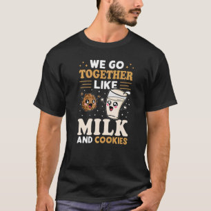 Camiseta Vamos Juntos Como Leite E Cookies