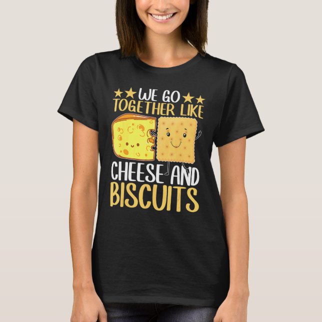 Camiseta Vamos Juntos Como Queijo E Biscoitos (Frente)