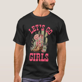 Camiseta Vamos Lá Garotas Cactus Cowgirl Nashville Despedid