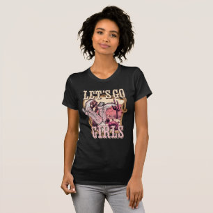 Camiseta Vamos Lá Garotas Vaqueira Festa Retro Ocidental