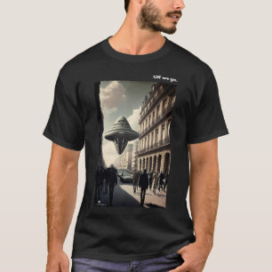 Camiseta Vamos Lá Óvni Na Rua - Espaçonave de Alienígenas F