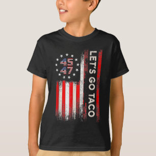 Camiseta Vamos Lá Taco Divertido Trump