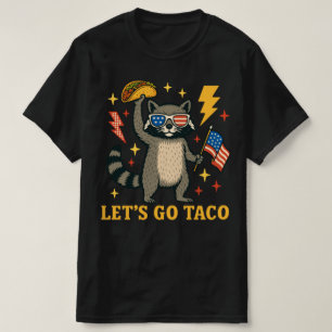 Camiseta Vamos Lá Taco Engraçado T.A.C.O Trump 4 de Julho G