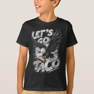Camiseta Vamos Lá Taco Engraçado Trump Sempre Desiste 47 
