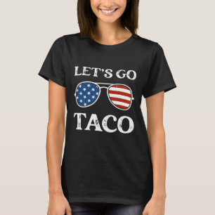 Camiseta Vamos Lá Taco Retro Sungles Divertido Político Vam
