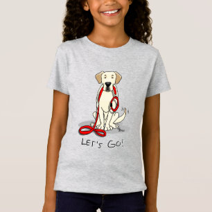 Camiseta Vamos! Labrador Amarelo Retriever - Cachorro Bonit