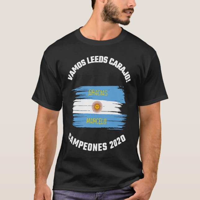 Camiseta Vamos Leeds Carajo Campeones 2020 Gracias Marcelo (Frente)