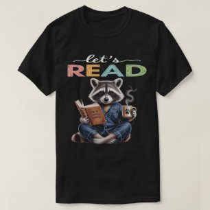 Camiseta Vamos Ler, Café Guaxinim – Presente para Amantes d