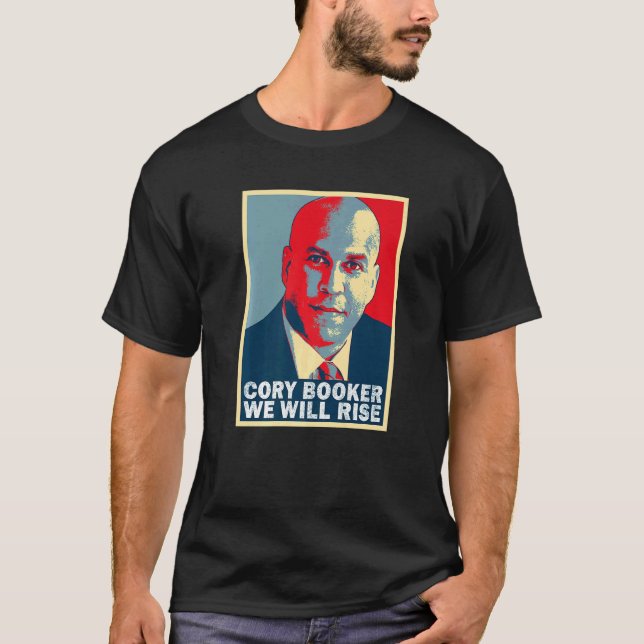 Camiseta Vamos Levantar Cory Booker (Frente)