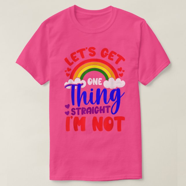 Camiseta Vamos LGBTQ Adquira Um Hetero Que Eu Sou (Frente do Design)
