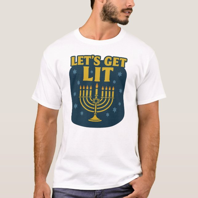 Camiseta Vamos Lit Hanukkah (Frente)
