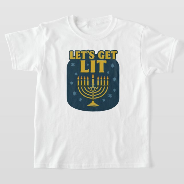 Camiseta Vamos Lit Hanukkah Kids' (Postura )