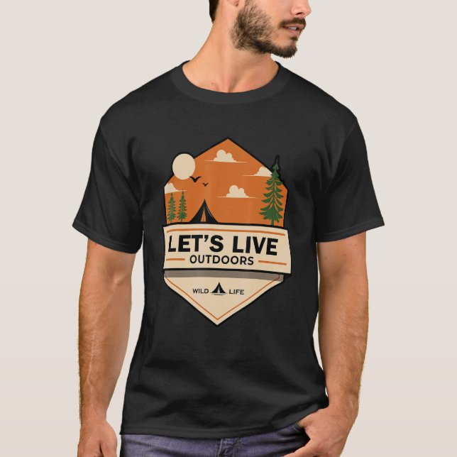 Camiseta Vamos Live Adventure no exterior (Frente)