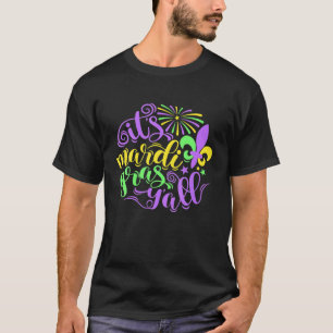 Camiseta Vamos Mardi Gras 2022 Y'all Galveston Miçangas En