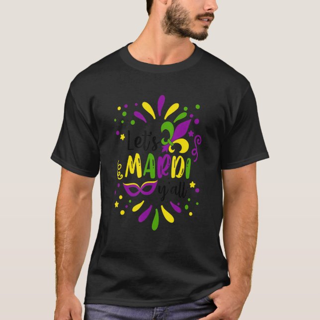 Camiseta Vamos Mardi Gras Yall Mardi Gras Party Festiv (Frente)