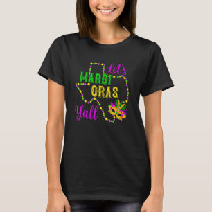 Camiseta Vamos Mardi Gras Yall New Orleans Mardi Gras Carni