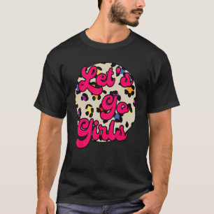Camiseta Vamos Meninas Cowgirl Ocidental Leopardo