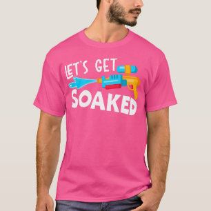 Camiseta Vamos Molhar Pistola De Água Squirter Blaster De Á