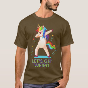 Camiseta Vamos Obter Rave Estranha do Festival Unicorn Dab