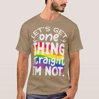 Camiseta Vamos Obter Uma Coisa Hetero Não 