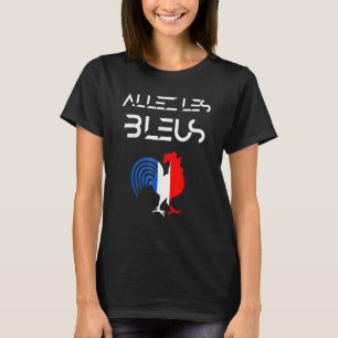 Camiseta Vamos Os Azuis França Futebol Futebol Galinha Fran