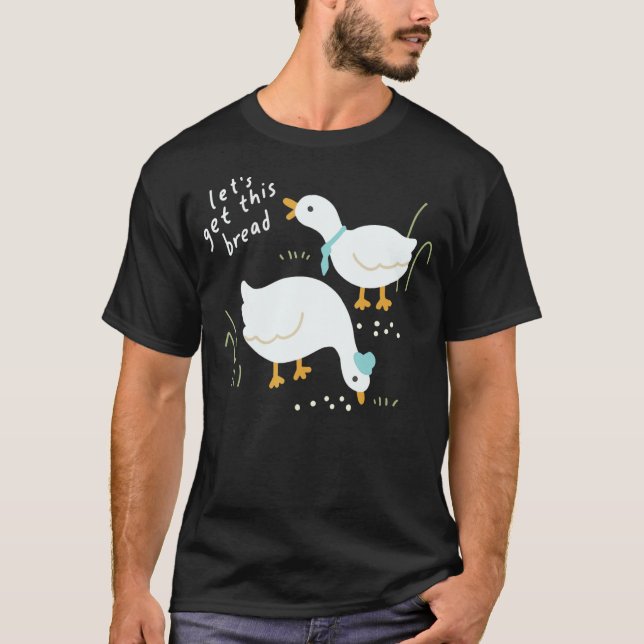 Camiseta Vamos Pão Pão Pão Frio Pato Pato Pato (Frente)