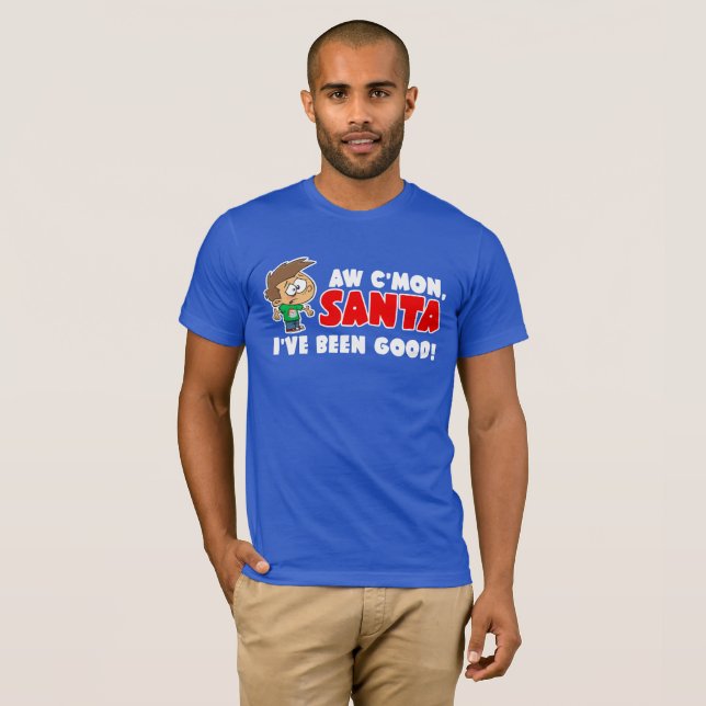 Camiseta Vamos, Papais noeis. Eu fui bom! Engraçado (Frente Completa)