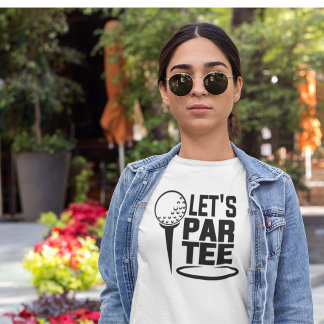 Camiseta Vamos Par O Golfe De Teto Engraçado