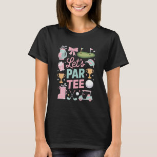 Camiseta Vamos Par Tee Coquette de Golfe Presentes para Ama