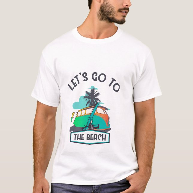 Camiseta Vamos para a praia (Frente)