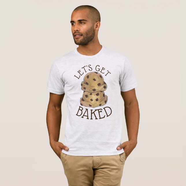 Camiseta Vamos Pega Chocolate Chip Cookdie Dough Foodie (Frente Completa)