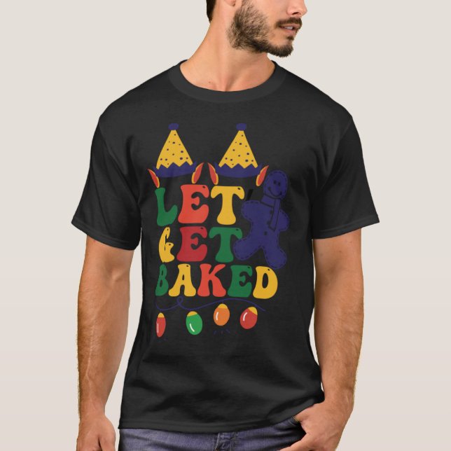 Camiseta Vamos Pegar Biscoito De Pão De Natal (Frente)