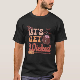 Camiseta Vamos pegar bruxas malvadas e bruxaria no Hallowee
