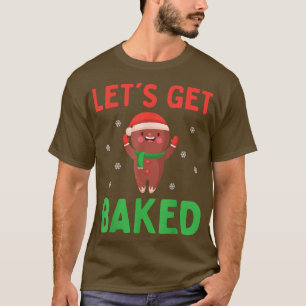 Camiseta Vamos Pegar Pão De Pão Enrolado Homem De Natal Eng