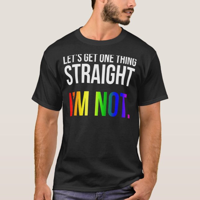 Camiseta Vamos pegar um Hetero que não sou Lgbt Rainbow F (Frente)