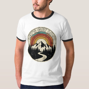 Camiseta Vamos Perder Aventura Retro Montanha ao Ar Livre