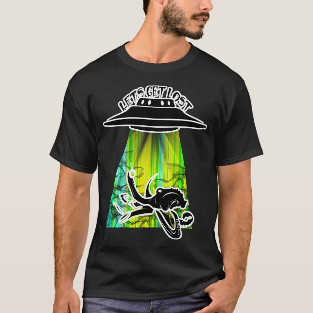 Camiseta Vamos Perder Ufo Alienígena Octopus (Frente)